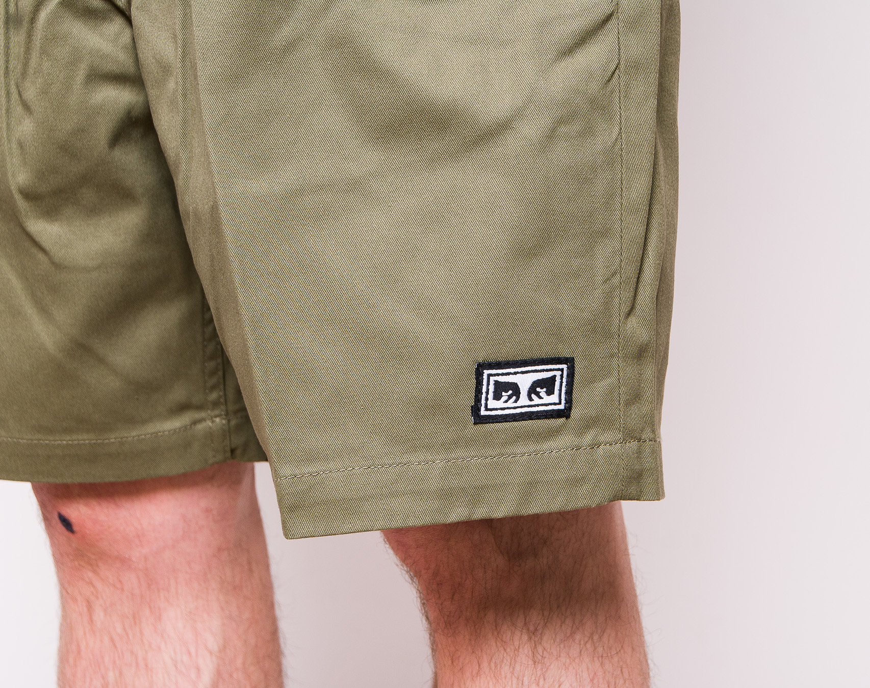 Kraťasy OBEY Fubar Pleated Short Army 172100071-ARM