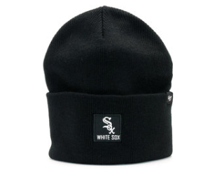 Kulich 47 Brand Chicago White Sox Portbury Cuff Knit Black
