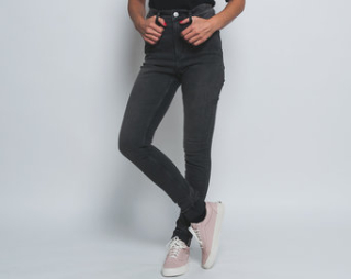 Dámské Kalhoty Cheap Monday High Skin Snap Arrow Black
