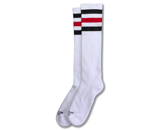 Ponožky American Socks Teenage Anarchist Knee High White/Multicolor AS004