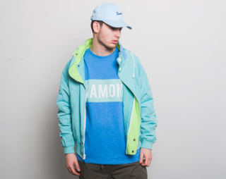 Bunda pánská Diamond Supply Co. Challenger Jacket Turquoise