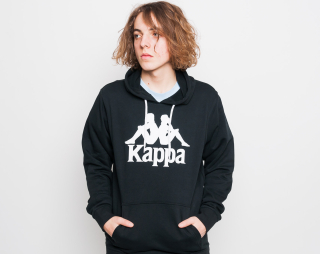 Mikina s Kapucí Kappa Authentic Zimim Black/White