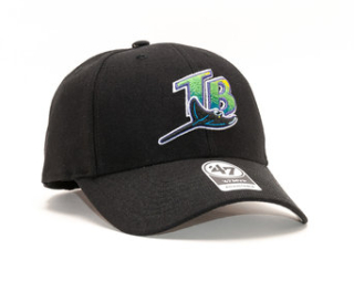 Kšiltovka 47 Brand Tampa Bay Rays MVP Black Strapback