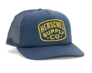 Kšiltovka Herschel Supply Whaler Patch Polyester Peacoat Snapback 1109-0713