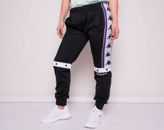Dámské Tepláky Kappa Authentic Bilby Black/Fuchsia/White