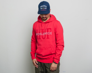 Mikina HUF National Hoodie Scarlet