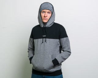 Mikina Primitive Pacer Hood Sunset Grey Heather