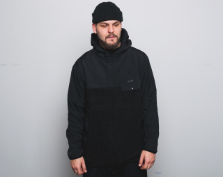 Mikina S Kapucí HUF Muir Hooded Pullover Jacket Black
