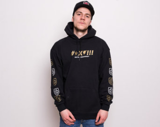 Mikina BRIXTON Brixton x Independent Shine Hood Black 02604