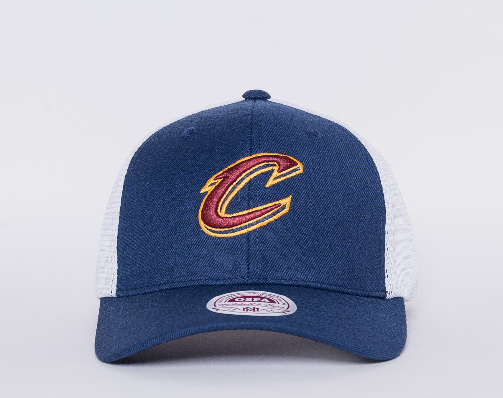 Kšiltovka Mitchell & Ness Mesh Flex Trucker Cleveland Cavaliers Navy