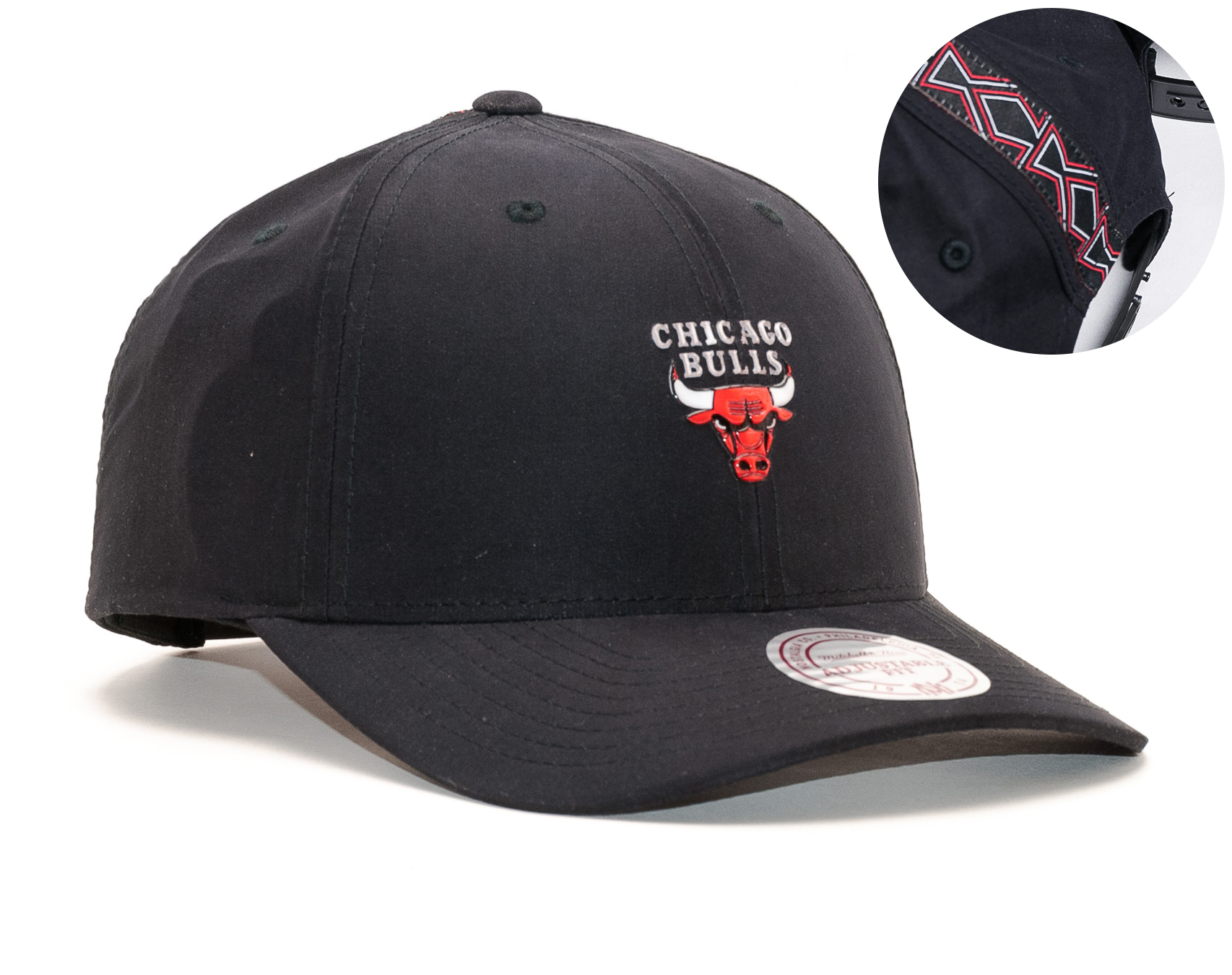 Kšiltovka Mitchell & Ness Chicago Bulls Taped Black Snapback