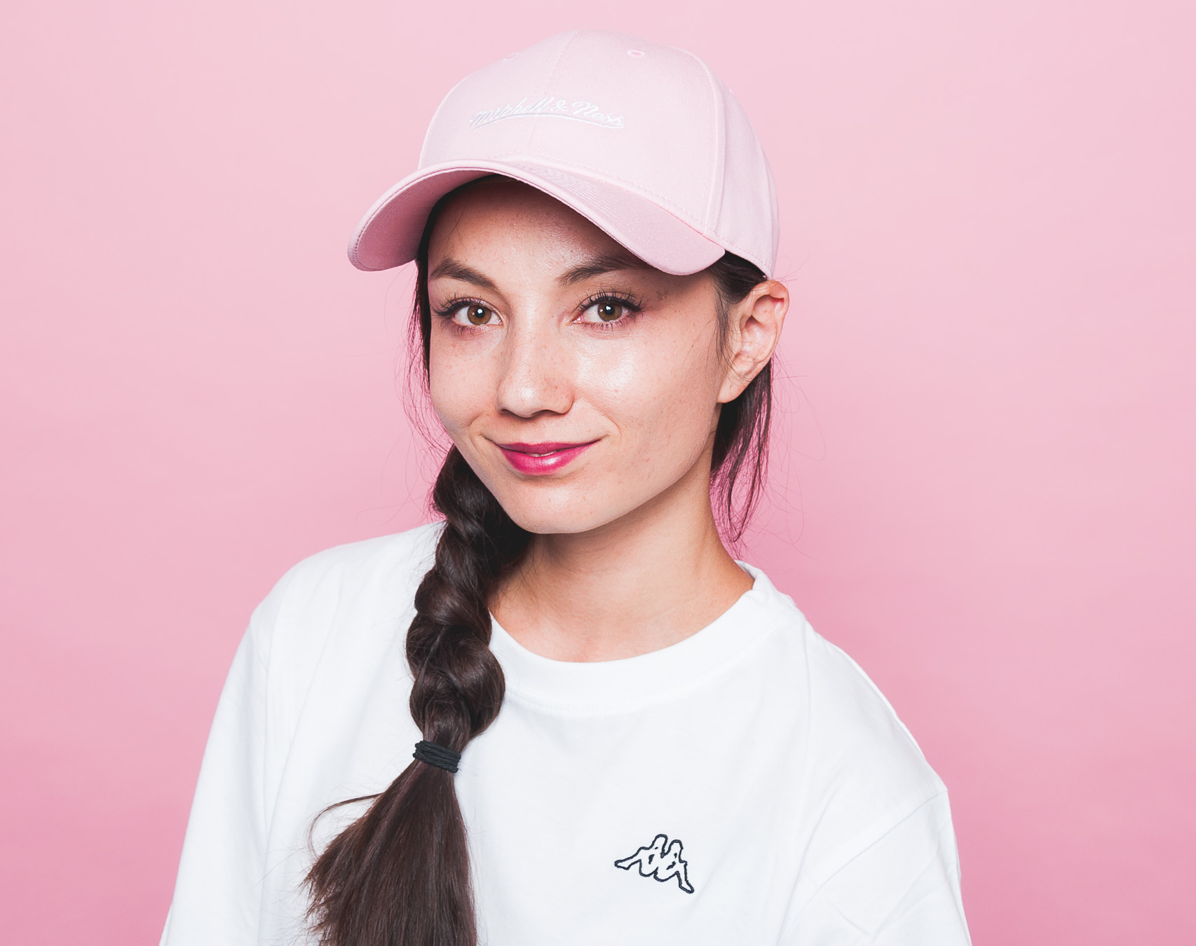 Kšiltovka Mitchell & Ness Low Pro Own Brand Pink Strapback