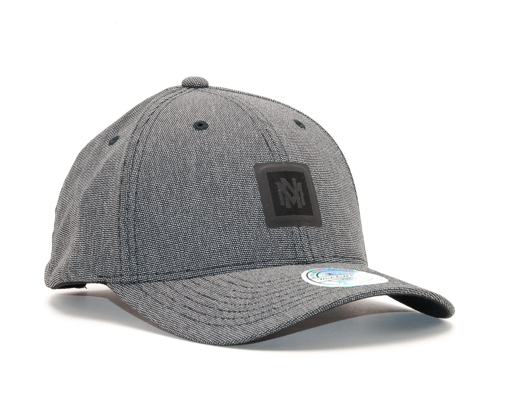 Kšiltovka Mitchell & Ness Stretch Melange Black Snapback