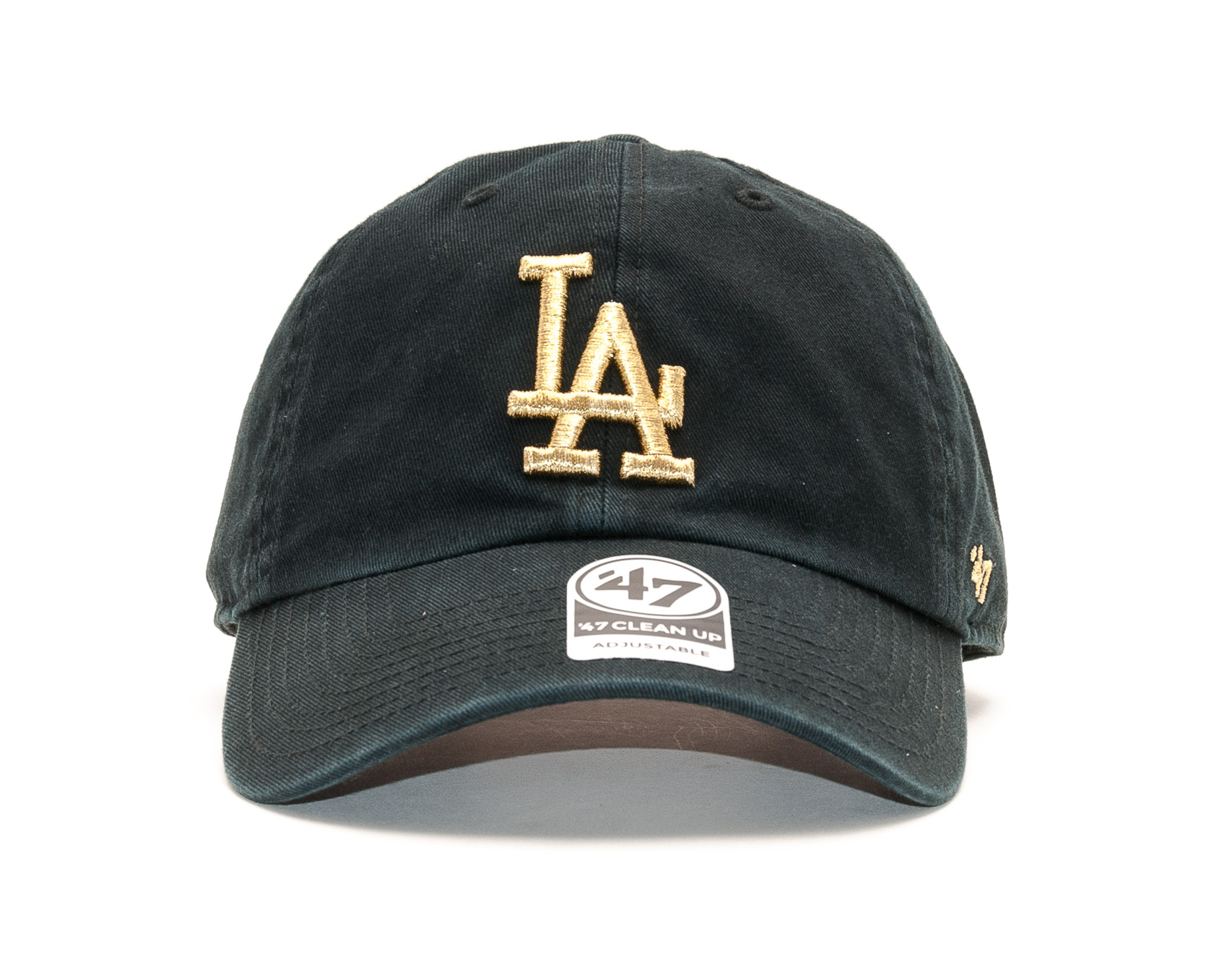 Kšiltovka 47 Brand Los Angeles Dodgers Metallic Clean Up Black Strapback