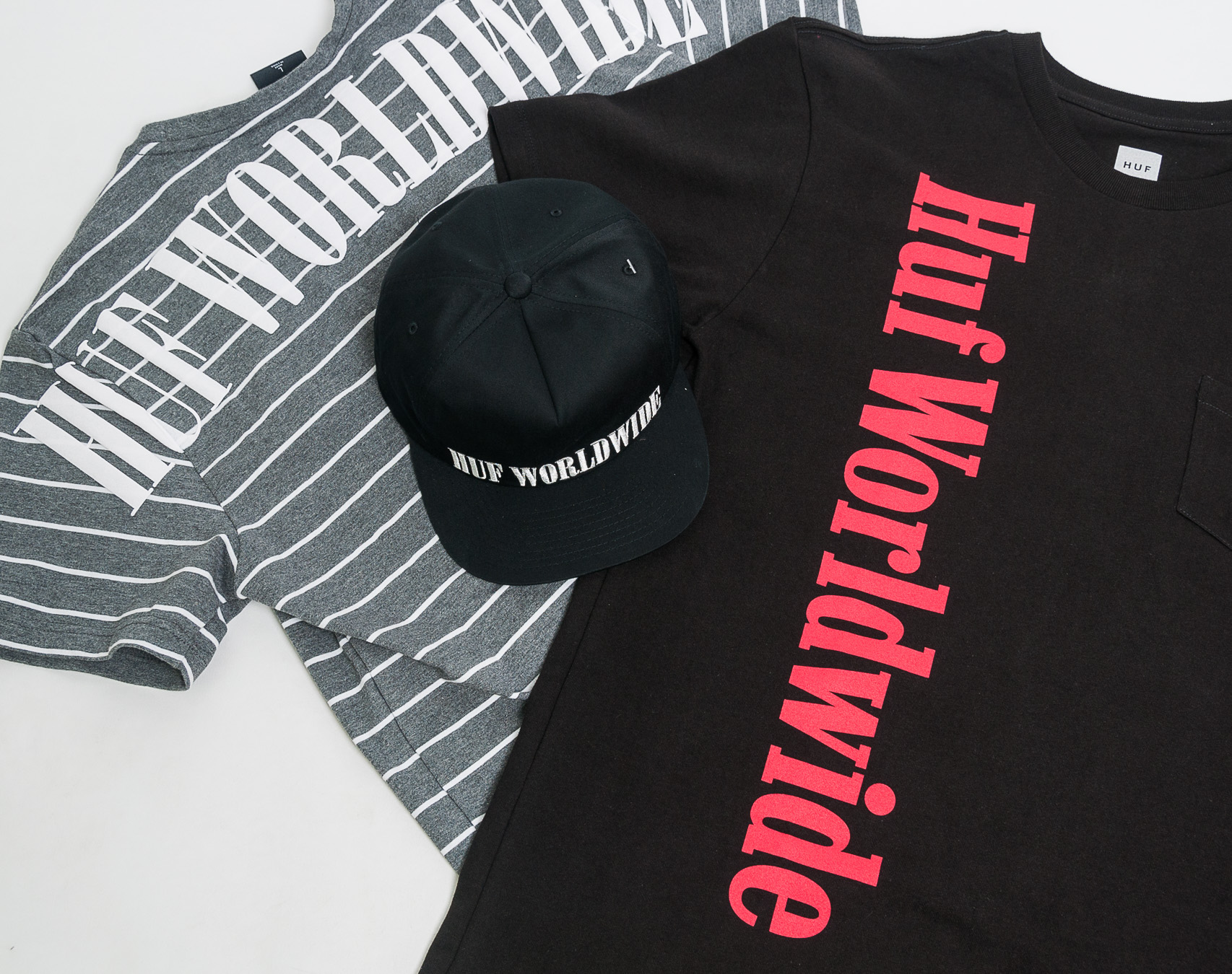 Triko HUF Country Pocket Black