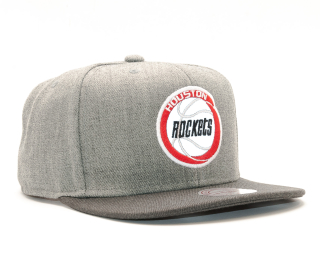 Kšiltovka Mitchell & Ness Heather Reflective Houston Rockets Grey Snapback